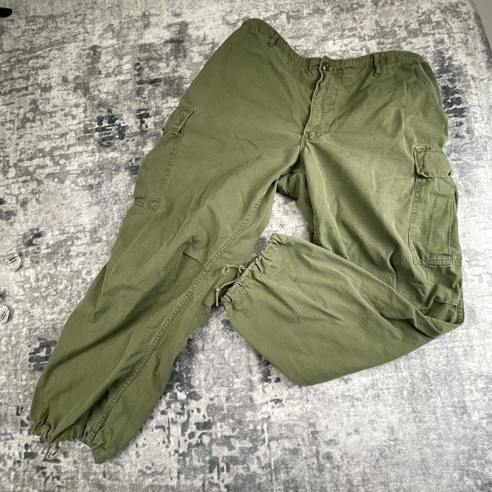 Vtg USGI Vietnam Era Paratrooper Combat Pants Green Gorpcore Workcore Utility